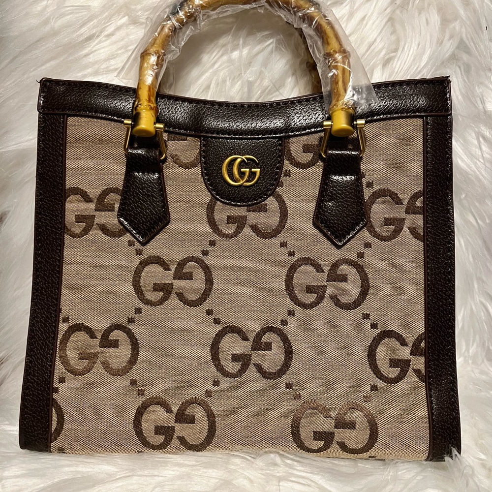 Elegant Brown Designer Tote Bag
